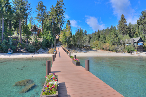 Tahoe Vacation Rentals - Lake Front House - View of the lake and pier